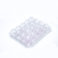 Boîte d'emballage alimentaire transparente à prix avantageux en PET, boîte d'emballage pour œufs à 20 trous, boîte d'emballage en plastique pour œufs