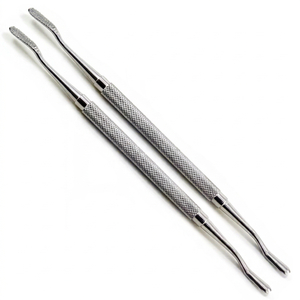 Premium Manual Double Ended Dental Bone File Knife Miller Cross Serrated Surgical Instrument German Stainless Steel Finishing - Product Image 1