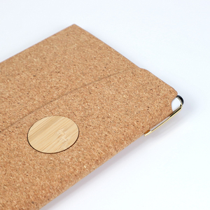 Carnet de notes professionnel A5 en tissu de liège écologique, couverture en cuir cousue, nouveau matériau naturel - Product Image 5