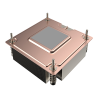 Hongyi intel V11 profil bas LGA1700 1U refroidisseur de processeur VC passif lga 1700 dissipateur thermique en aluminium serveur poste de travail radiateur de dissipateur thermique
