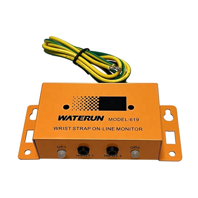 New High Precision Dual Loop Auto-alarm Anti Static ESD Wrist Strap Tester One Input Anti-static Online Monitor