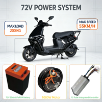 Moto électrique XiaoJiu 1000W avec moteur en cuivre, barres de protection, charge maximale de 200 kg, moto électrique haute vitesse