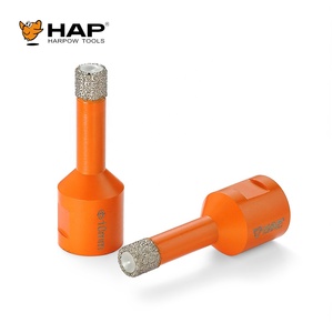 Foret diamanté brasé sous vide en acier, diamètre 10 mm, nickelé, longueur 60 mm, pour le perçage de la <span class=keywords><strong>maçonnerie</strong></span>, des carreaux de porcelaine et du marbre - Product Image 2