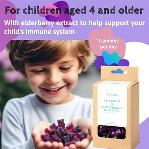 OEM/ODM Organic Elderberry Irish Sea Moss Extract <b>Gummies</b> Support Immune System Detox Sea Moss <b>Gummies</b> - Product Image 3