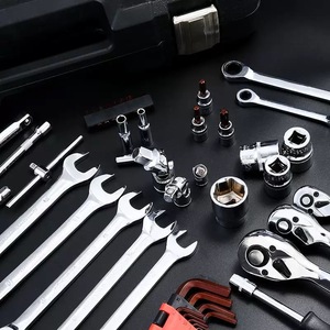 216-Piece Auto Repair Mechanical Tools Kit 1-Drawer Heavy Duty Metal Box OEM Supported <b>Case</b> Hand Metal <b>File</b> Wrenches Automotive - Product Image 4