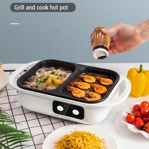 110V/220V petits appareils <span class=keywords><strong>de</strong></span> cuisine multifonction étudiant poêle électrique marmite et barbecue grill - Product Image 1