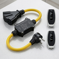 Nouvelle prise étanche IP67 pour extérieur, AC 250V 20A avec interrupteur à télécommande sans fil pour le contrôle à distance des aspirateurs