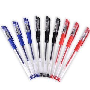 ปากกาเจลมาตรฐานยุโรป 0.5 มม. ปลายมุกคู่ หมึกสีดำ สีน้ำเงิน สีแดง ใช้ทั่วไป อุปกรณ์สำนักงานสำหรับนักเรียน - Product Image 5