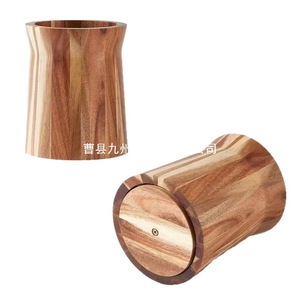 Boîte de rangement créative et minimaliste en bois pour vaisselle, organisateur d'ustensiles de cuisine en bois massif pour bureau, outil de cuisine - Product Image 1