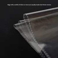 Sacs d'emballage transparents auto-adhésifs OPP Double couche 7 soie 13*45CM sacs de nappe écharpe 100/paquet pour utilisation au supermarché