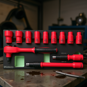 Juego de Llaves de Tubo FASANO de 10-24 mm con Accionamiento de 1/2 Pulgada, Kit de Herramientas Profesional para Mecánicos - Product Image 3