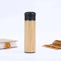 Botol air kustom botol air berkelanjutan bambu botol termos bambu