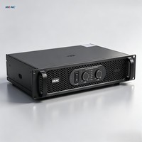 Amplificateur 2 canaux classe AB HKNC à transformateur toroïdal, boîtier métallique, audio haute résolution, écologique et durable, 500W *2 pour salles de réunion et salles de bal d'hôtel