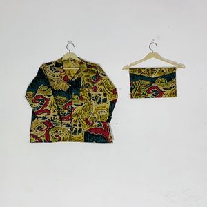 Ensemble de pyjama en coton de qualité supérieure pour femmes, imprimé floral à la main, vêtements de détente, prix de gros disponible - Product Image 2