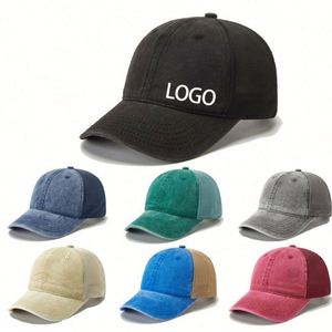 Wholesale in Stock Vintage Hats Custom Logo Tight <b>Mesh</b> Baseball Cap <b>Net</b> Washed Baseball Cap - Product Image 1