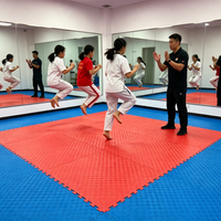 Tapete de Espuma EVA de 100x100cm con Cinco Líneas, Tapete para Clases de Zumba, Cardio y Aeróbics, Antideslizante, Impermeable, Suave, para Ejercicios, Venta al Por Mayor