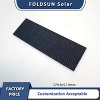 Panel Surya 2W PERC ETFE 6V 179.9x57.9mm Monokristalin Efisiensi 23% untuk Proyek DIY Perangkat Luar Ruangan Layanan Kustomisasi OEM