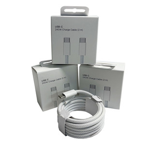 Tốt Nhất Bán 240W 5A Nhanh Chóng Sạc USB C Sạc Cáp 2M Nylon Bện Type-C Dữ Liệu Sync Dây Với Box Đối Với iPhone 15 16Pro Max - Product Image 4