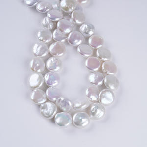 Perlas Sueltas Blancas de Agua Dulce Natural de Zhuji, Material para Manualidades, Perlas Barrocas de 13-16 mm con Orificio Recto, Forma Irregular - Product Image 5