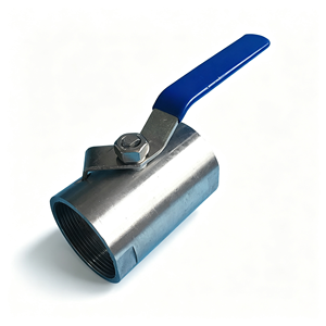 Mini-vanne à boisseau sphérique en acier inoxydable 1 pièce, filetage femelle NPT BSP, pour eau, gaz, huile, avec levier d'arrêt, passage pleine largeur, utilisation durable - Product Image 4