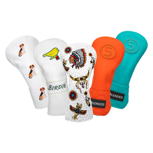 Housse de tête de driver personnalisée avec logo brodé, housse de golf en cuir PU, housse de protection pour driver - Product Image 3