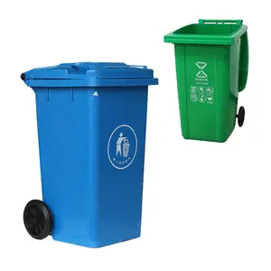 outdoor garden street plastic recycling bins large outside trash can public park big size sanitary dustbin with wheels