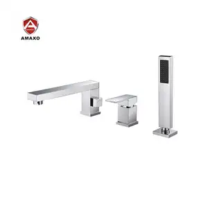 Popular Bathroom Shower System Brass Bathtub Faucet Bath Shower Mixer and Basin Mixer Tap