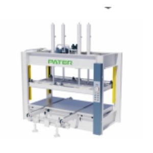 Presse hydraulique à froid PATER - Haute précision et productivité avec roulement et moteur pour le collage de panneaux de portes en bois - Product Image 3