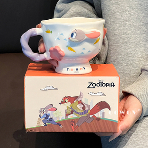 Taza <span class=keywords><strong>de</strong></span> Cerámica <span class=keywords><strong>de</strong></span> Dibujos Animados <span class=keywords><strong>de</strong></span> Zootopia, Taza <span class=keywords><strong>de</strong></span> Café Ecológica, Taza <span class=keywords><strong>de</strong></span> Té con Asa para Fiestas, Uso en el Hogar y la Oficina - Product Image 1