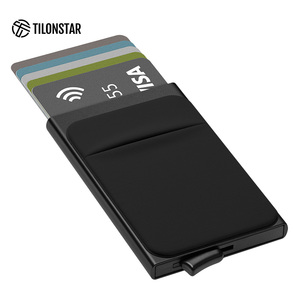 TILONSTAR Low Moq Customization Slim Aluminum Card Holder <b>RFID</b> Blocking Credit Card <b>Wallet</b> for Men Business Travel - Product Image 6