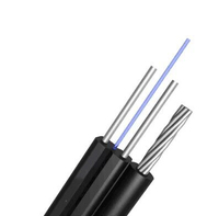 Kabel Drop Fiber Unionfiber 2 Core Dengan FRP Dan Messenger, Kabel Drop FTTH 1 Core G657a1lszh 1000m