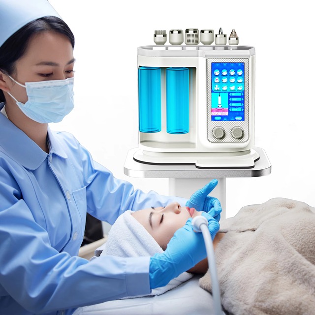 Hydra Multifunctional Facial Care Machine 7 Functions With Transparent Water Tank Hydra Peeling Blackhead Removal