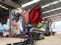 Centres de sciences Dragon mythique animatronique grandeur nature réaliste à vendre