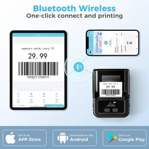 Mini Impresora Térmica <span class=keywords><strong>de</strong></span> Etiquetas a Color para Pequeñas Empresas, Uso en el Hogar u Oficina, Tipo <span class=keywords><strong>de</strong></span> Uso para <span class=keywords><strong>Recibos</strong></span> <span class=keywords><strong>de</strong></span> Existencias - Product Image 6