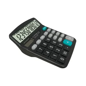 12 Cijfers Tweerichtingsrekenmachines Kantoor Elektronische Kale Zonnecel M-28 Desktop Calculator Kantoor Desktop Elektronisch