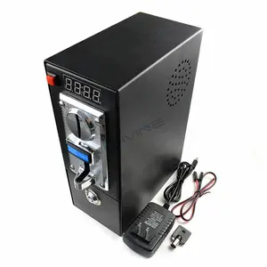 Electronic Device Coin Selector 110V/220V Coin Acceptor Coin Operated Timer Control Box Coin/Bill Acceptor