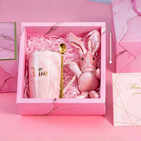 Coffret Cadeau Demoiselle d'honneur : Mug, Poupée Lapin, Bandeau Spa, Carte de Remerciement dans un Sac Cadeau Transparent – Idéal pour Souvenir de Mariage ou Cadeau d'Anniversaire