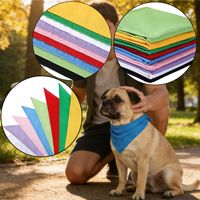 Bandanas pour chiens en polyester classiques d'hiver écologiques imprimés sur mesure pour plusieurs tailles