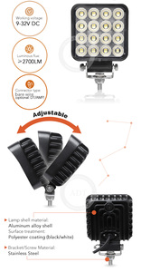 ไฟทำงาน LED 64w สำหรับรถบรรทุก รถกระบะ ATV UTV ใช้ไฟ DC12V DC24V - Product Image 5