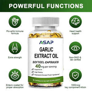 Cápsulas de Gel Suave con Extracto de Ajo, Suplemento Alimenticio para el Cuidado de la Salud de Adultos, Grado Alimenticio, Mejora la Inmunidad - Product Image 2