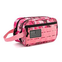 Kit Dopp de pochettes Molle pour hommes de Logo personnalisé de qualité supérieure tactique pour trousse de toilette fermeture à glissière polyester sac cosmétique de Style mode
