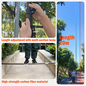 Asta Telescopica in Fibra di Carbonio Personalizzata da 20ft 40ft 65ft - Product Image 4
