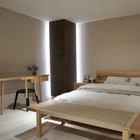 Chaise de bureau en bois de chêne massif au design moderne pour la maison, le bureau, la chambre à coucher, le salon ou la salle de bain, meubles de villa