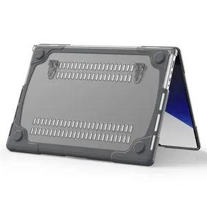 Housse de protection pour ordinateur portable en TPU pour MacBook Pro 16 pouces 2021 2023 avec béquille
