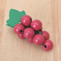 Ensemble de jeu de découpe alimentaire en bois avec plateau, couteau, poisson, fromage, raisins, jouet de cuisine d'imitation pour enfants, pastel, Montessori, OEM, vente en gros