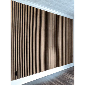 Tablero negro Casa Materiales de construcción Pared interior Decorativo Panel de pared Wpc estriado - Product Image 6