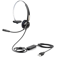 Casque filaire USB environnement Active Business Casque USB à réduction de bruit pour centre d'appels
