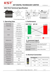 KST X20-7512 มอเตอร์ไร้แปรงถ่านประสิทธิภาพสูง 82Kgf.cm 8.4V สำหรับงานหนัก กำลังสูง 8.4V สำหรับโมเดล RC ขนาดใหญ่ อะไหล่เรือ RC - Product Image 6