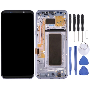 แผงสัมผัสจอ LCD ของแท้สำหรับ S8 Galaxy + กรอบ - Product Image 1