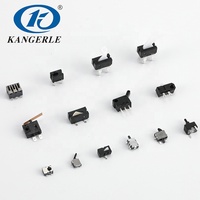 Micro-interrupteur étanche Chinakel 1NO1NC SPDT PA66 0.1A 125/250VAC 3A 12VDC IP67 Bouton poussoir KW2-1A-203-B6